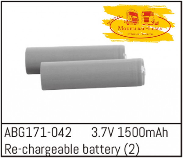 Absima ABG171-042 Ersatzakku Re-chargeable Li-Ion Batteries - 3.7V 1500mAh 2 Stück