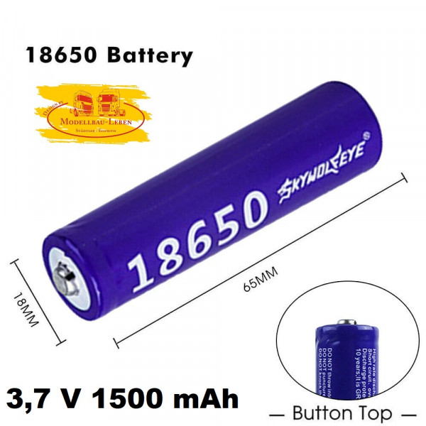 GH 18650 Hochleistungs Power Akku Lithium Ionen mit 7800mAh 3,7V Li-ion