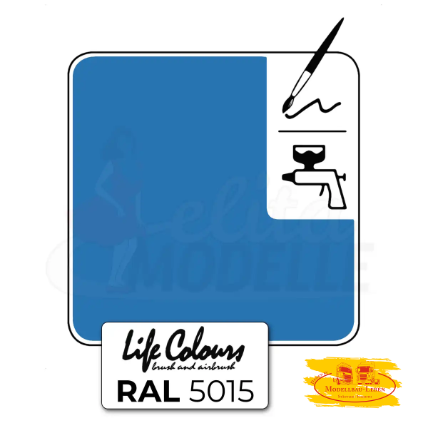Elita LC005015-GL-015 Life Colours RAL 5015 Himmelblau glänzend 15 ml