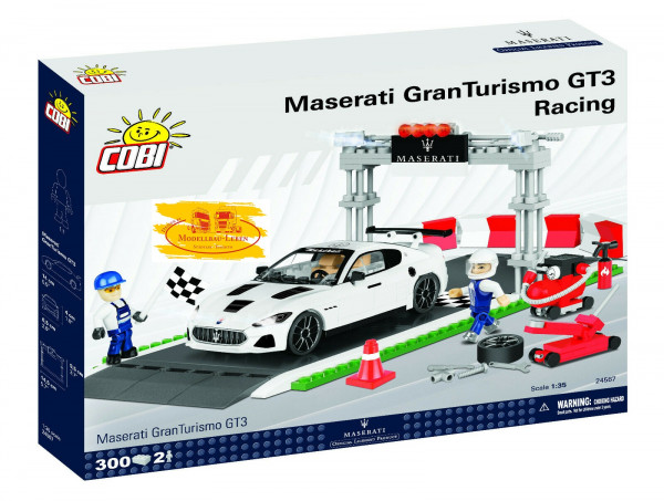 Cobi 24567 Maserati Gran Tourismo GT3 Racing Bausatz 300 Teile 2 Figuren