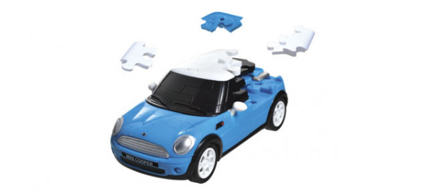 Puzzel Fun 3D 80657070 3D Mini Coupe blau 1:32