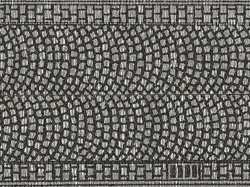 NOCH 60430 Kopfsteinpflaster, 100 x 5cm (aufgeteilt 2 Rollen) 1:87