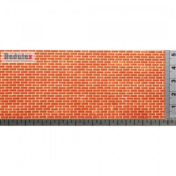 Redutex 043LD112 Ziegelsteine Ziegelmauer, Läuferverband 335 x 134 mm Scale 0 (1:43)