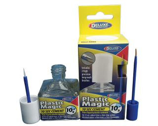 Krick 44119 Plastic Magic 10 Sek. Klebstoff mit Pinsel 40 ml DELUXE