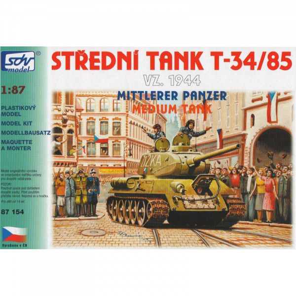 SDV Model 87154 Bausatz Panzer T34/85 vz. 1944 Maßstab 1:87
