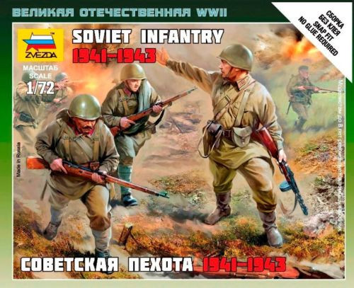Zvezda 6103 - Soviet Infantry 1941-43 / 1:72