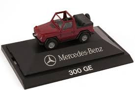 Herpa Mercedes-Benz 300 GE Cabrio almadinrot-metallic IAA 89 1:87