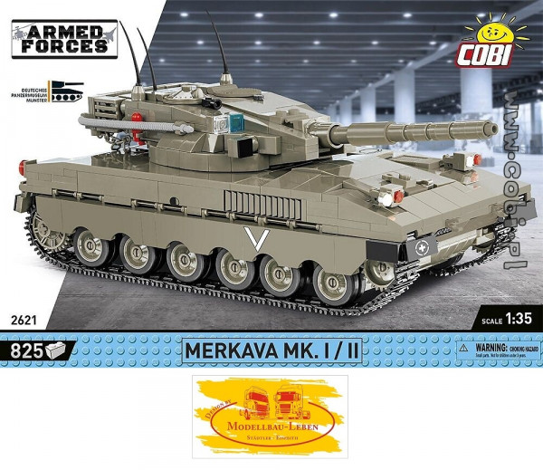 Cobi 2621 Historical Collection Armed Forces Merkava Mk. 1/2 Bausatz 825 Teile