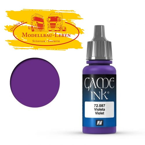 VA 72.087 Vallejo Game Color Ink: 087 Ink Violet, 17 ml