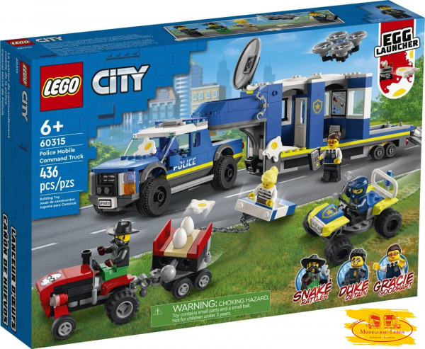 Lego 60315 City Mobile Polizei Einsatzzentrale 436 Teile Neu OVP