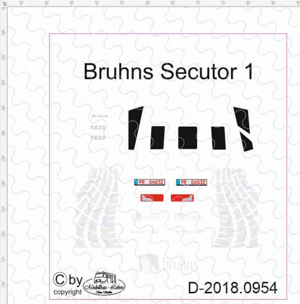 D-2018.0954 Zetros Bruhns Secutor 1 Decalsatz 1:87