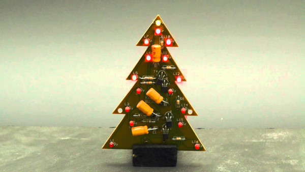 Kemo B235 Bausatz blinkender Weihnachtsbaum (16 LED´s) 9V