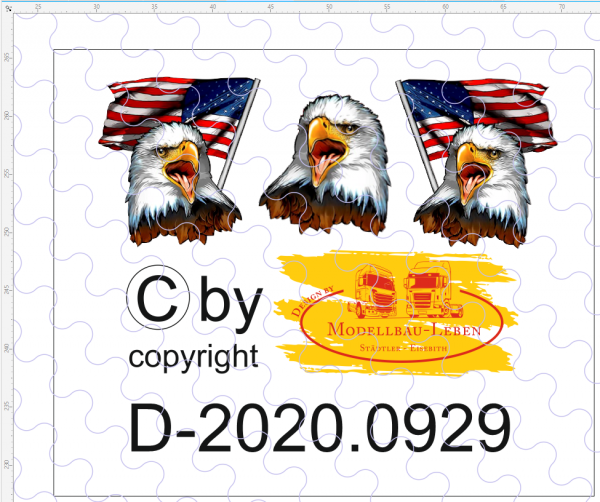 D-2020.0929 US Style Decalsatz Zugmaschine Version 6 - 1:87