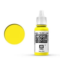 VA 70.952 Vallejo Model Color: 011 Zitronengelb (Lemon Yellow), 17 ml (952)