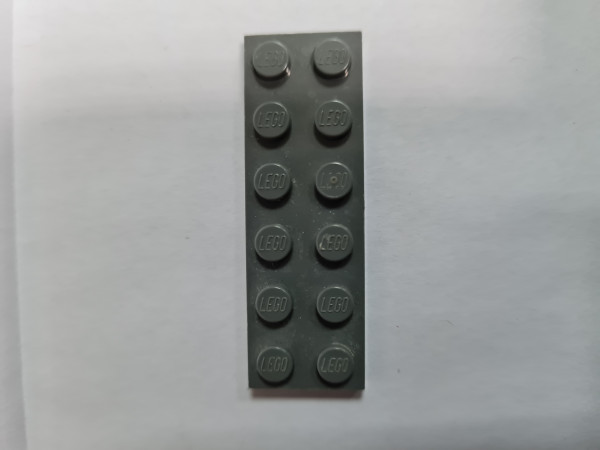 Noppenstein Platte 2x6 Noppen (Lego 3795) 1 Stück