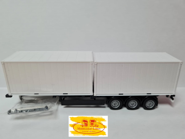 Herpa 007280 Blanko 2x 20Ft. Container Chassis 3 achs