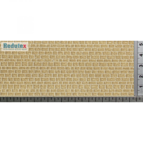 Redutex 076BS113 Ziegelstein, Kalksteinmauer 300 x 120 mm Scale H0 (1:87)