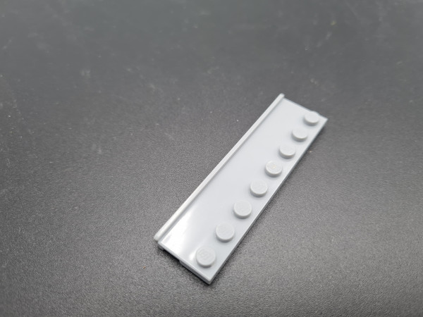 Noppenstein Platte 2x8 Noppen mit Führungsschiene (Lego 30586) 1 Stück