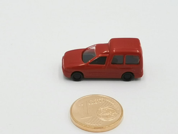 Rietze VW Caddy mit Fenster rot 1:160