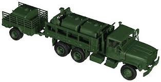 Roco 5186 Bausatz M 923 / M925 mit M 105 A2 Anhänger und Tankaufsatzbehälter 1:87