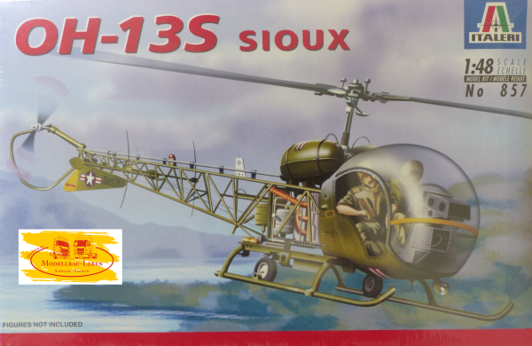 Italeri 857 Bausatz Helicopter Hubschrauber OH-13S Sioux Maßstab 1:48