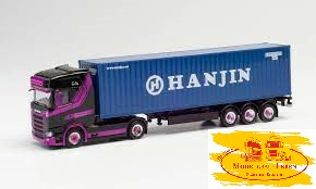 Herpa 313155 Scania CS 20 HD Container-Sattelzug Hart HANJIN