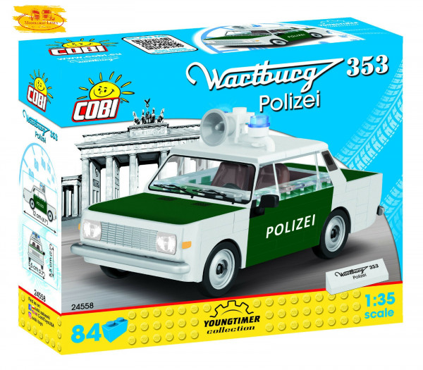 Cobi 24558 Wartburg 353 Polizei Youngtimer Collection Bausatz 84 Teile